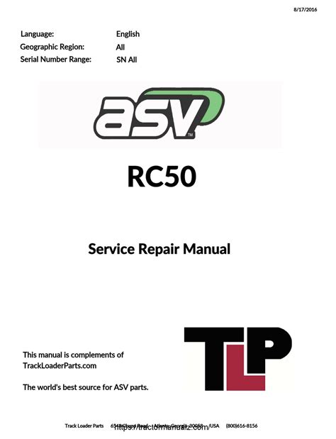 asv rc 50 manual